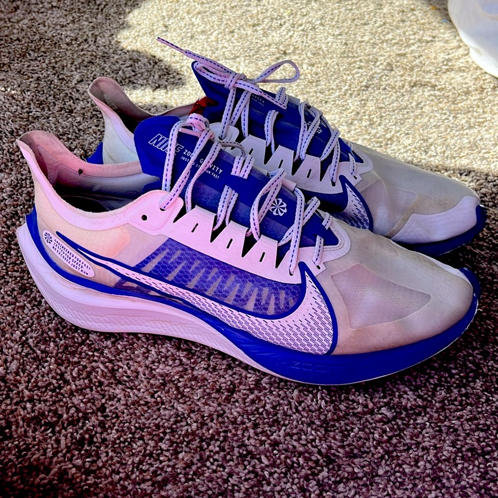 Nike Zoom Gravity Racer Blue Running Shoes BQ3202-100 Size Men's US 12